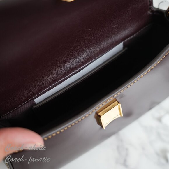 Tory Burch Britten Mini Top Handle Crossbody 153726 Tempranillo NWT - Picture 11 of 11